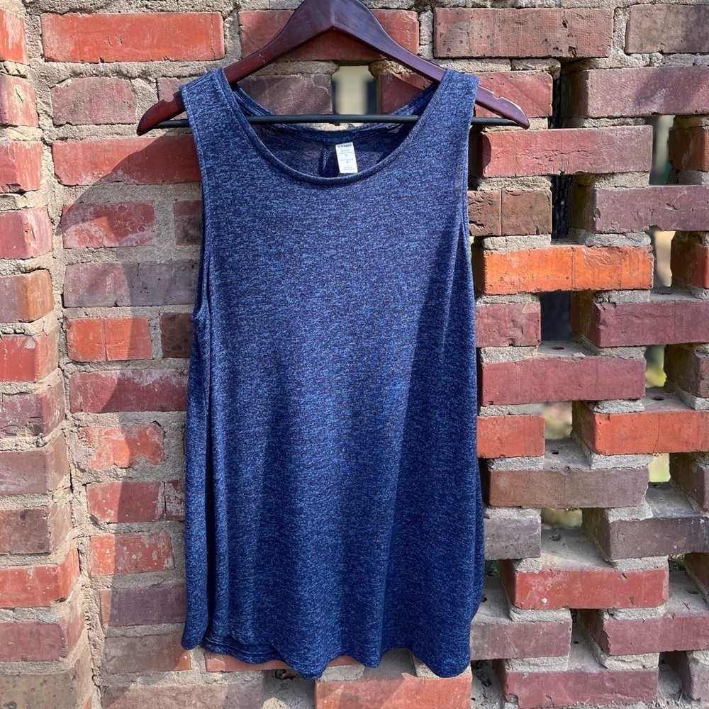 Old Navy Blue Scoop Neck Sleeveless Tank Top